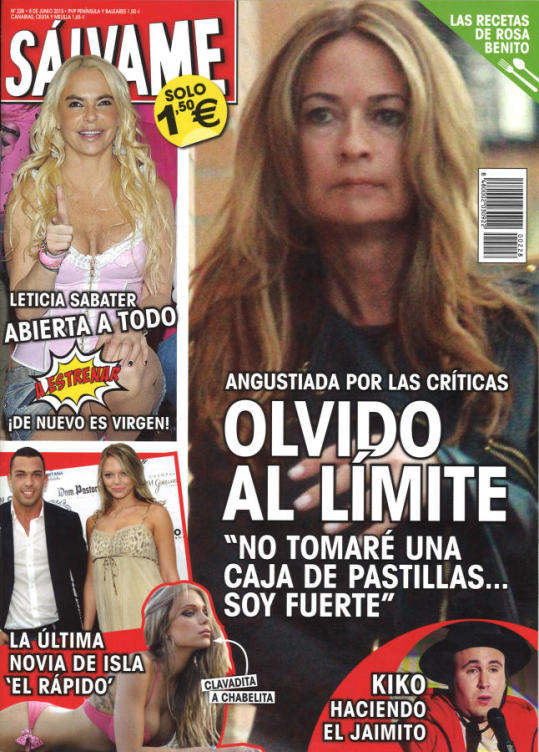 SALVAME portada 1 de Junio 2015