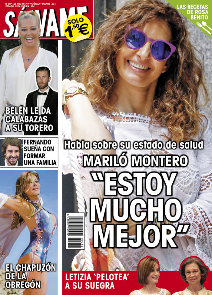 SALVAME portada 29 de Junio 2015