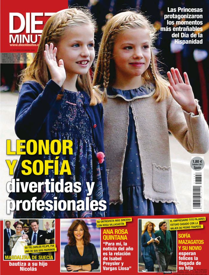DIEZ MINUTOS portada de 14 Octubre 2015