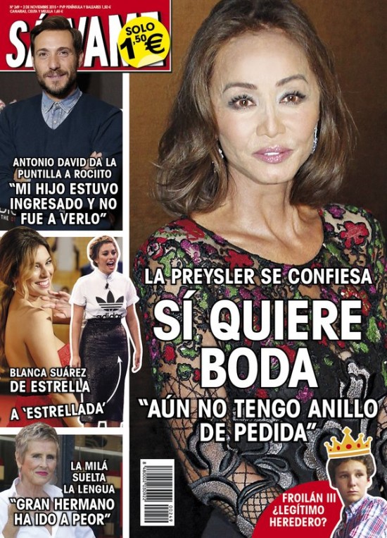 SALVAME portada 26 de Octubre 2015