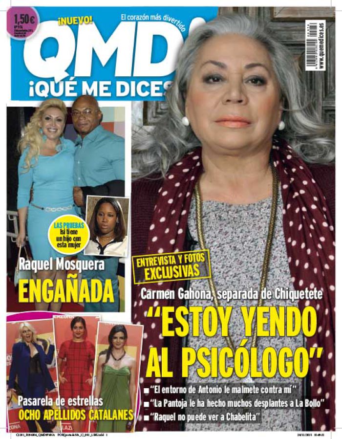 QUE ME DICES portada 23 de Noviembre 2015