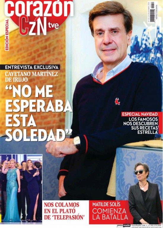 HOY CORAZON portada 27 de Diciembre 2015