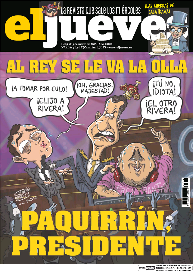 JUEVES portada 9 de Marzo 2016