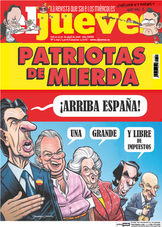 JUEVES portada 20 de Abril 2016