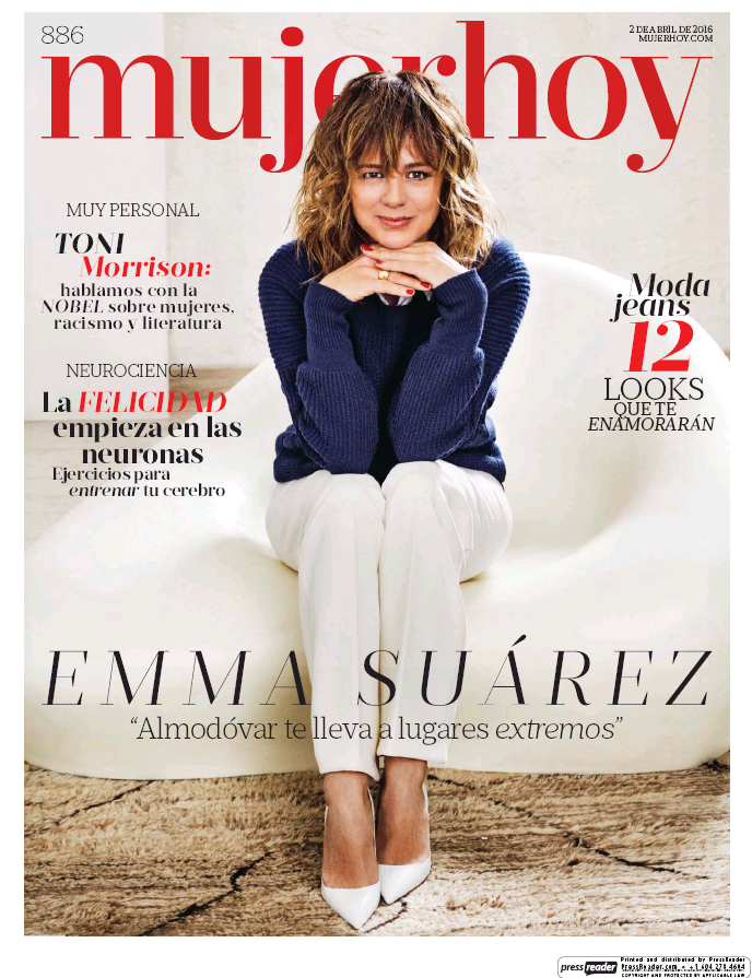 MUJER HOY portada 3 de Abril 2016