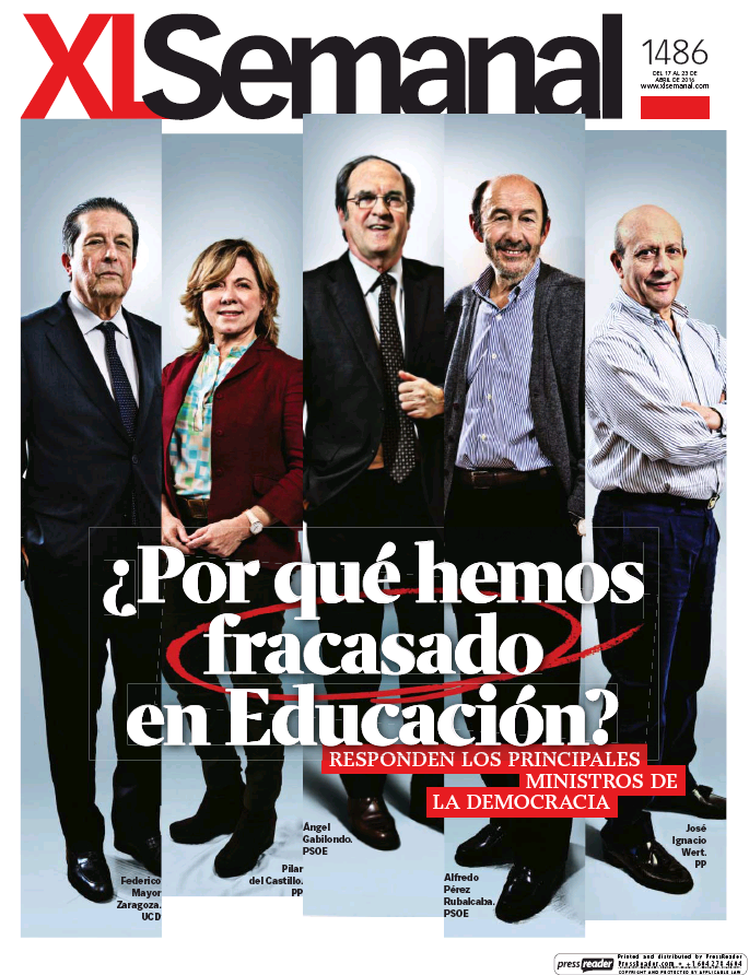 XL SEMANAL portada 19 de Abril 2016