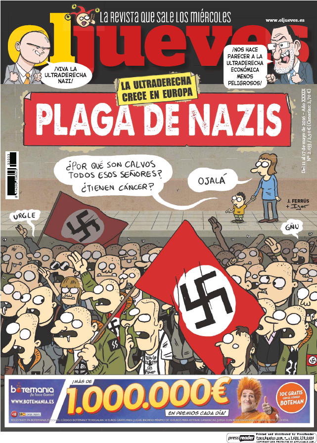 JUEVES portada 11 de Mayo 2016