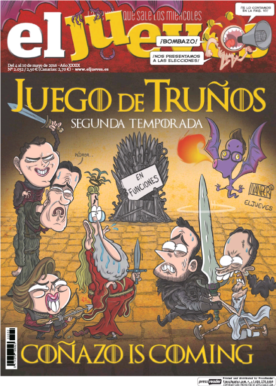JUEVES portada 4 de Mayo 2016