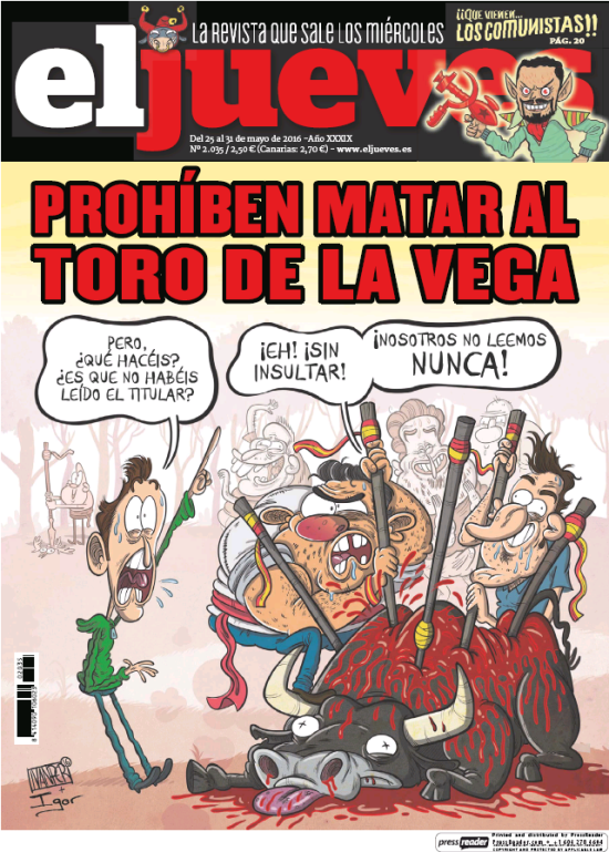 JUEVES portada 25 de Mayo 2016