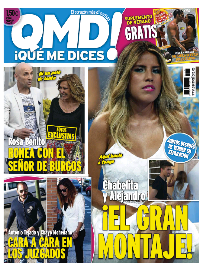 QUE ME DICES portada 6 de Junio 2016