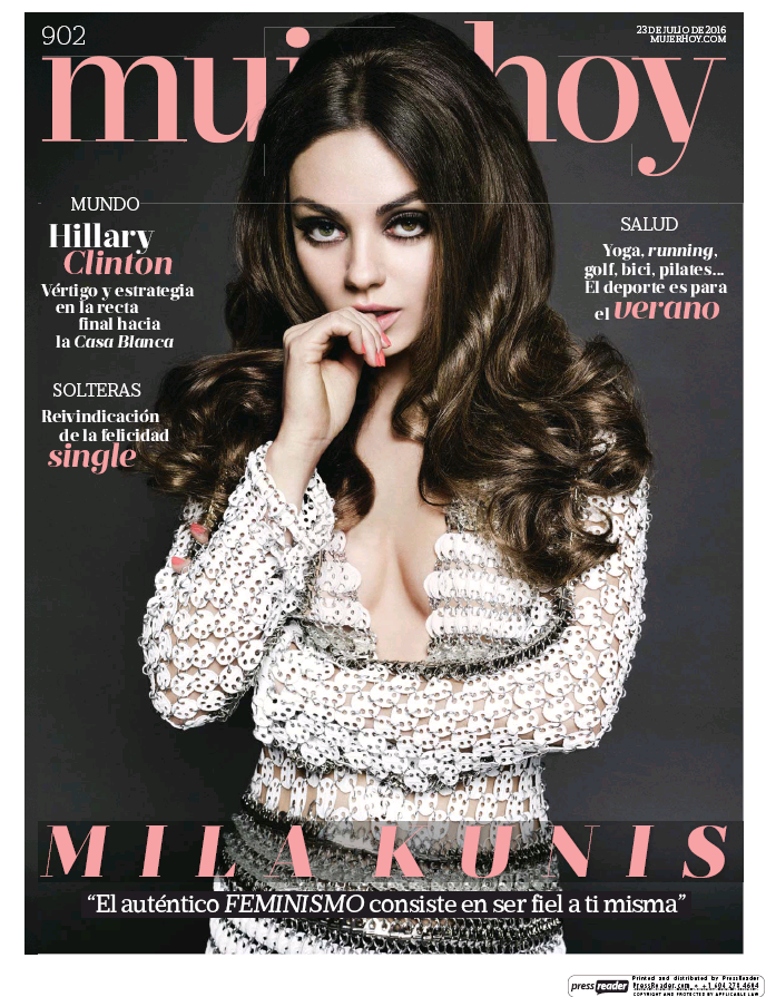 MUJER HOY portada 24 de Julio 2016