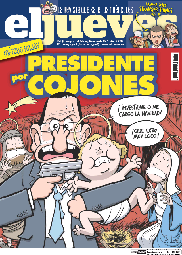 JUEVES portada 31 de Agosto 2016