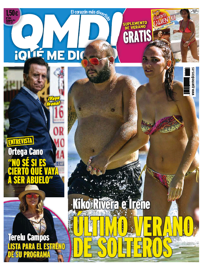 QUE ME DICES portada 15 de Agosto 2016
