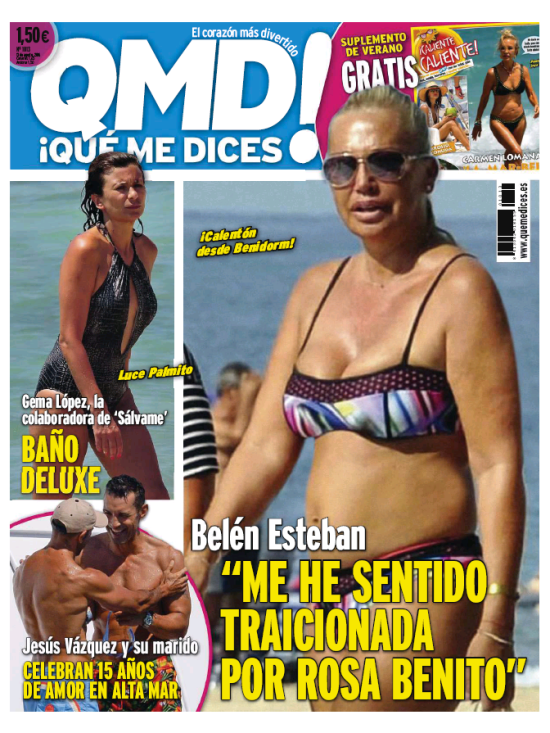 QUE ME DICES portada 8 de Agosto 2016