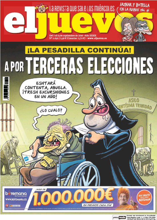 JUEVES portada 7 de Septiembre 2016