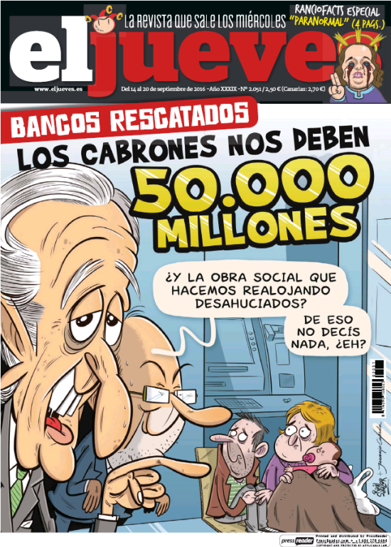 JUEVES portada 14 de Septiembre 2016