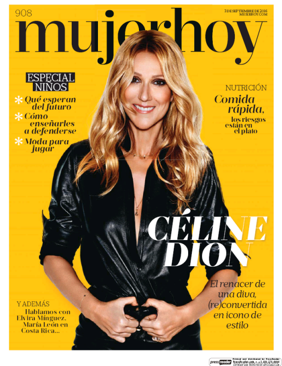 MUJER HOY portada 4 de Septiembre 2016
