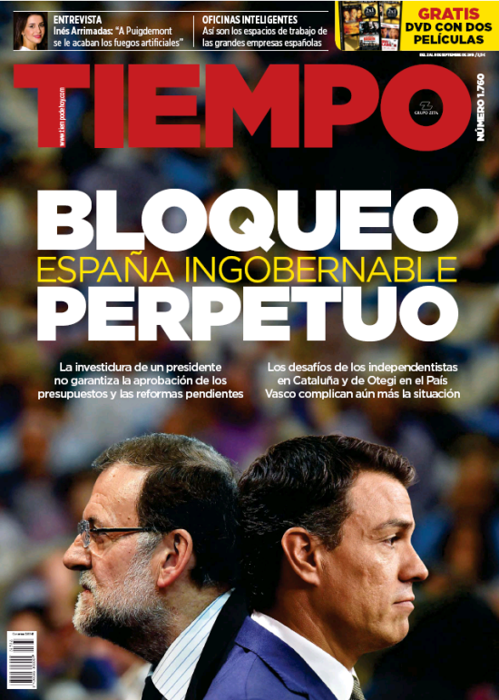 TIEMPO portada 4 de Septiembre 2016
