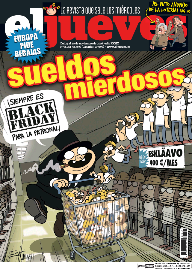 JUEVES portada 23 de Noviembre 2016