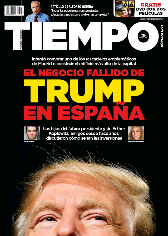 TIEMPO portada 20 de Noviembre 2016