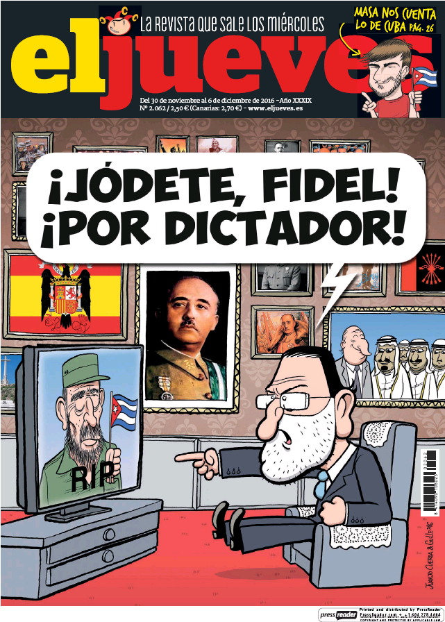 JUEVES portada 30 de Noviembre 2016