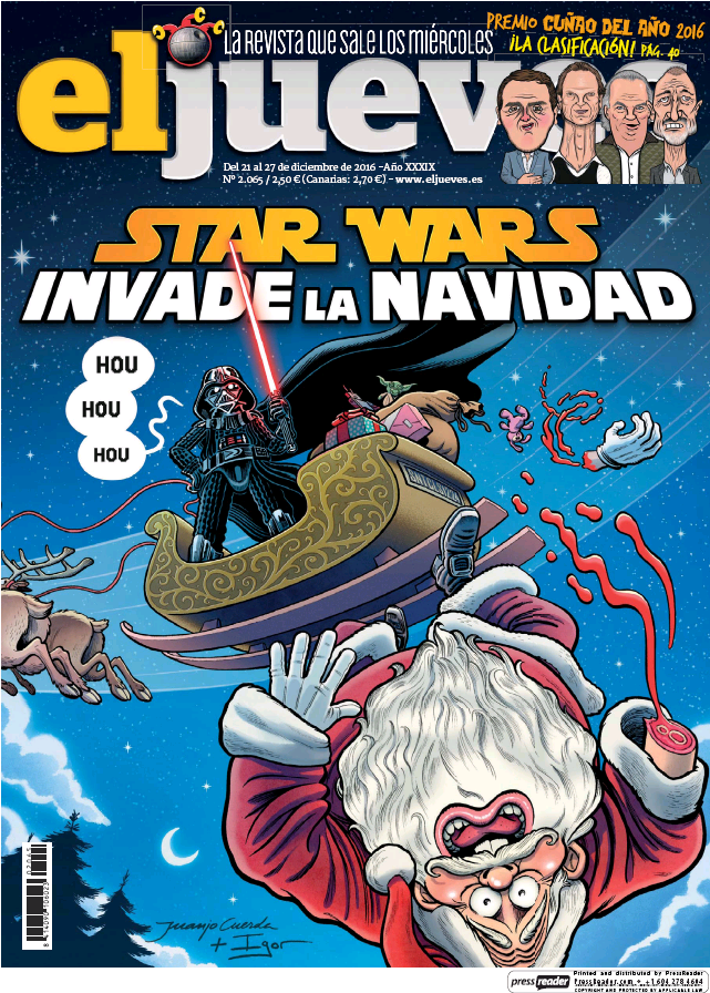JUEVES portada 21 de Diciembre 2016