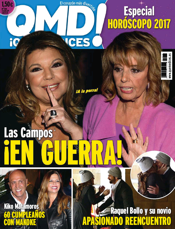 QUE ME DICES portada 2 de Enero 2017