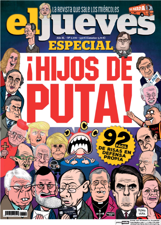 JUEVES portada 8 de Marzo 2017