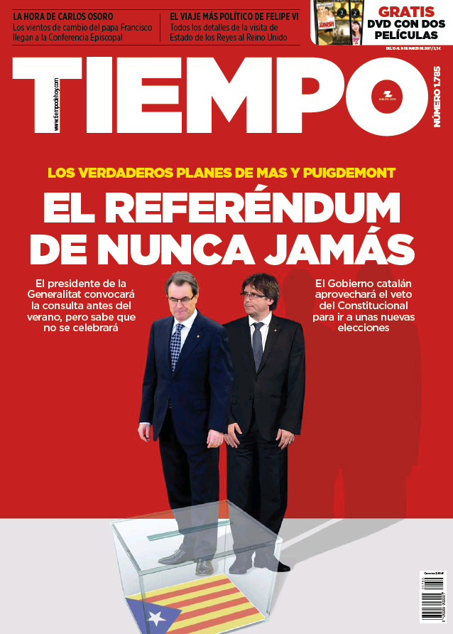TIEMPO portada 12 de Marzo 2017