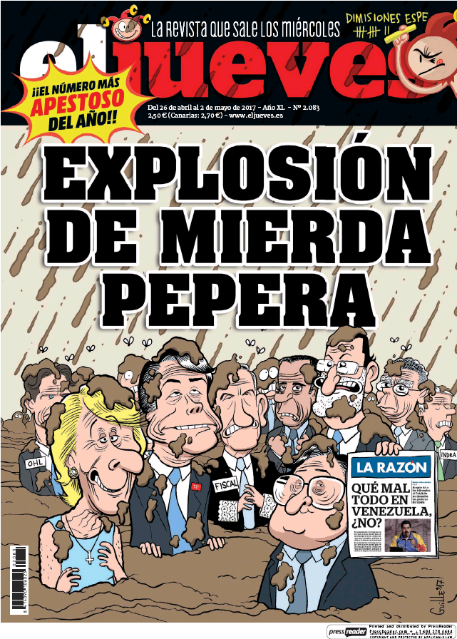 JUEVES portada 26 de Abril 2017